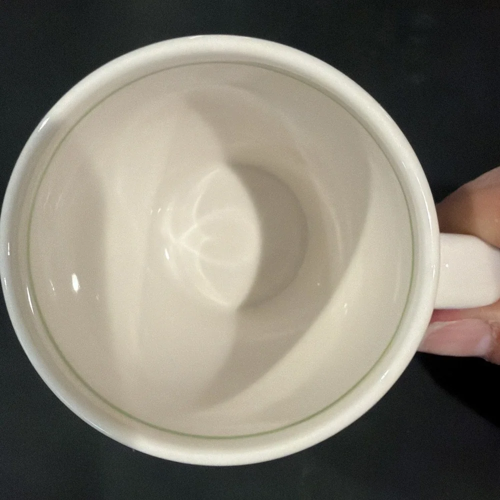 Starbucks Barista 2003 Green‎ White Espresso  Coffee Cup Mug 8oz limited edition